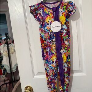 NWT Lisa Frank 90s girl x Showstoppers Bamboo Romper